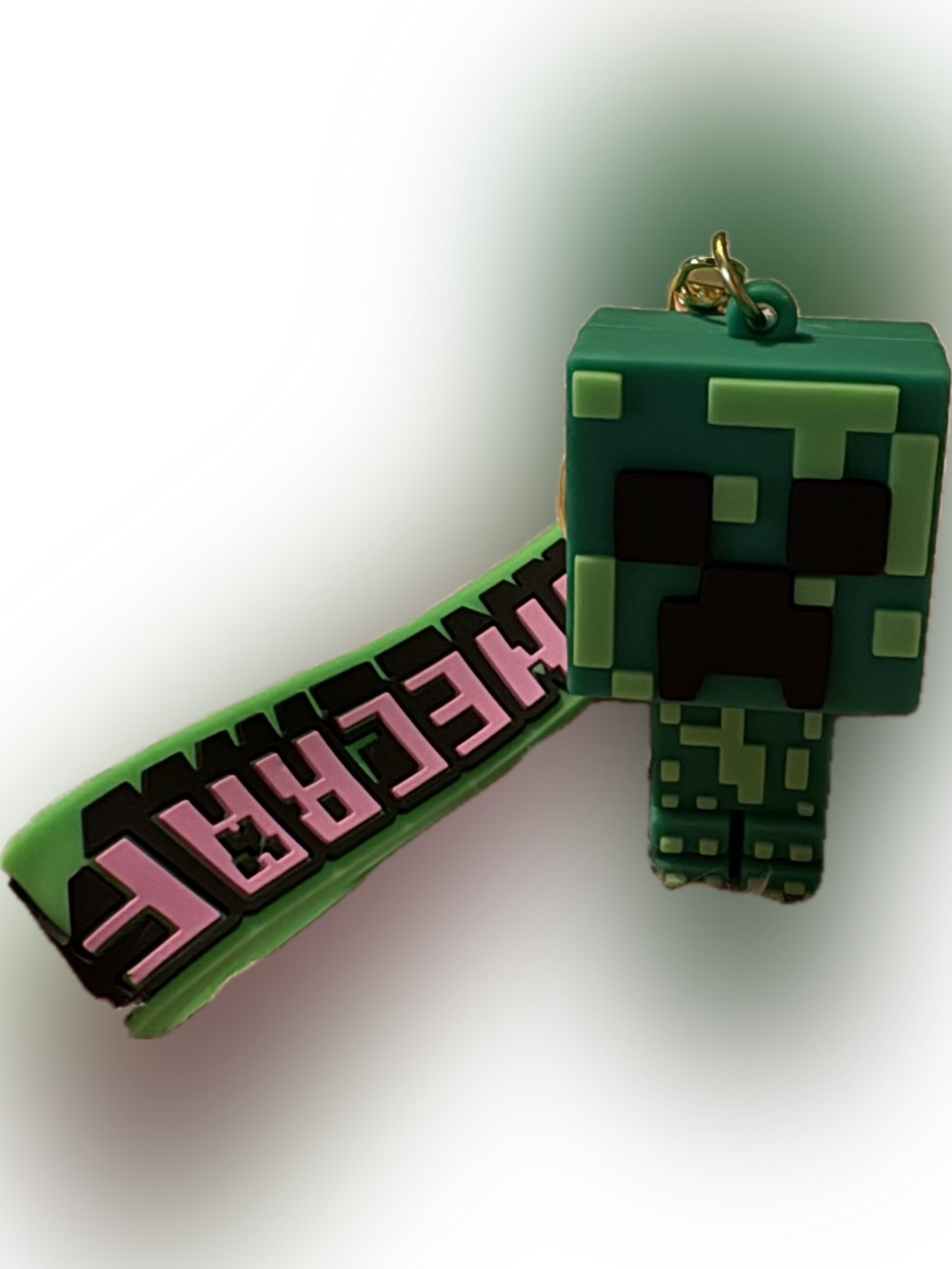 Green Monster Minecraft Keychain Wristlet - Picture 4 of 6